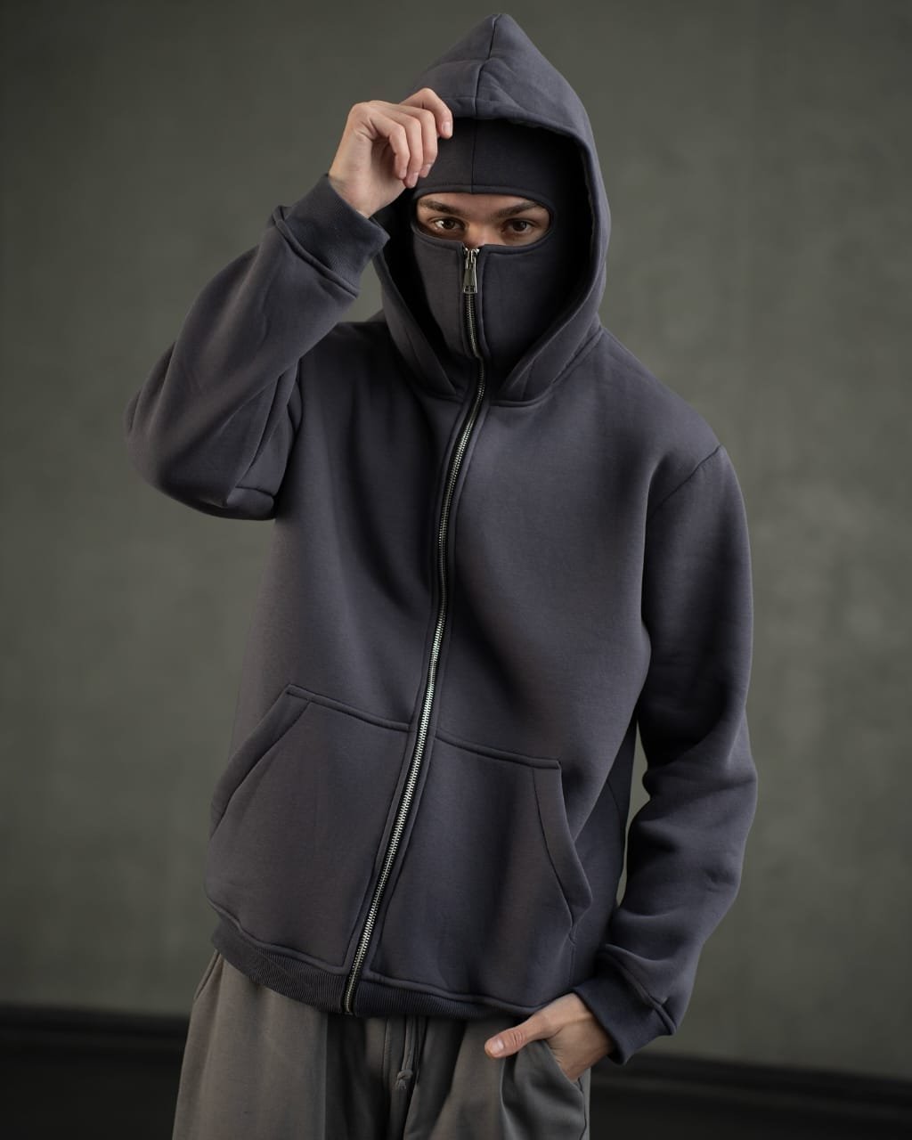 Ninja Balaclava Hoodie with Built-In Face Mask – Exotix