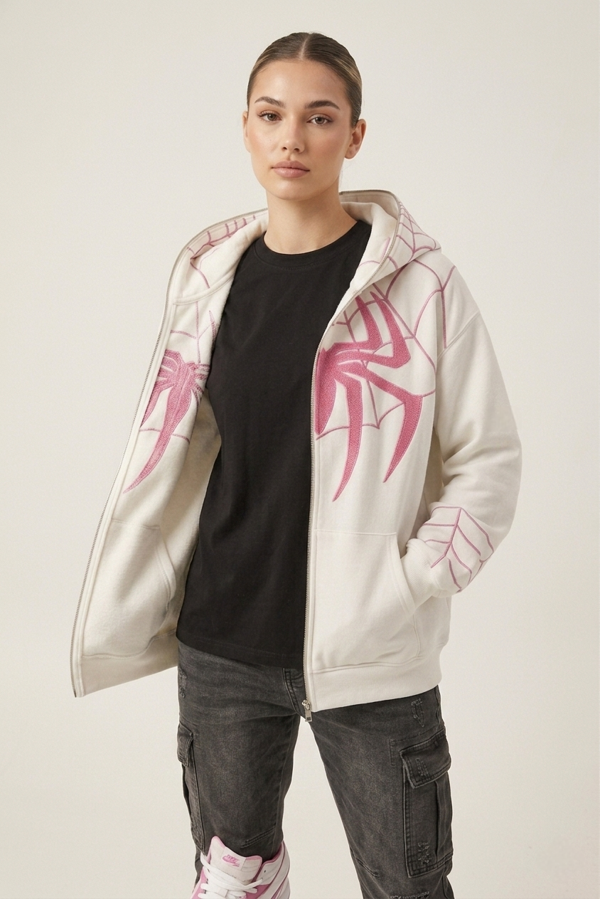 Spiderman Embroidered Hoodie – Premium High-Density Threadwork | Exotix
