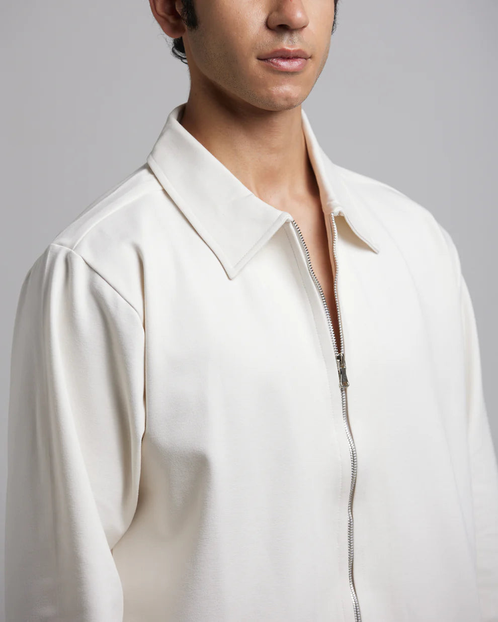 Classic Black Collar Leather Jacket – Heat Drop