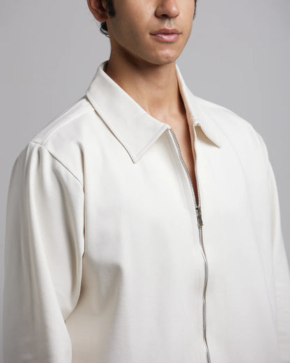 Classic Black Collar Leather Jacket – Heat Drop