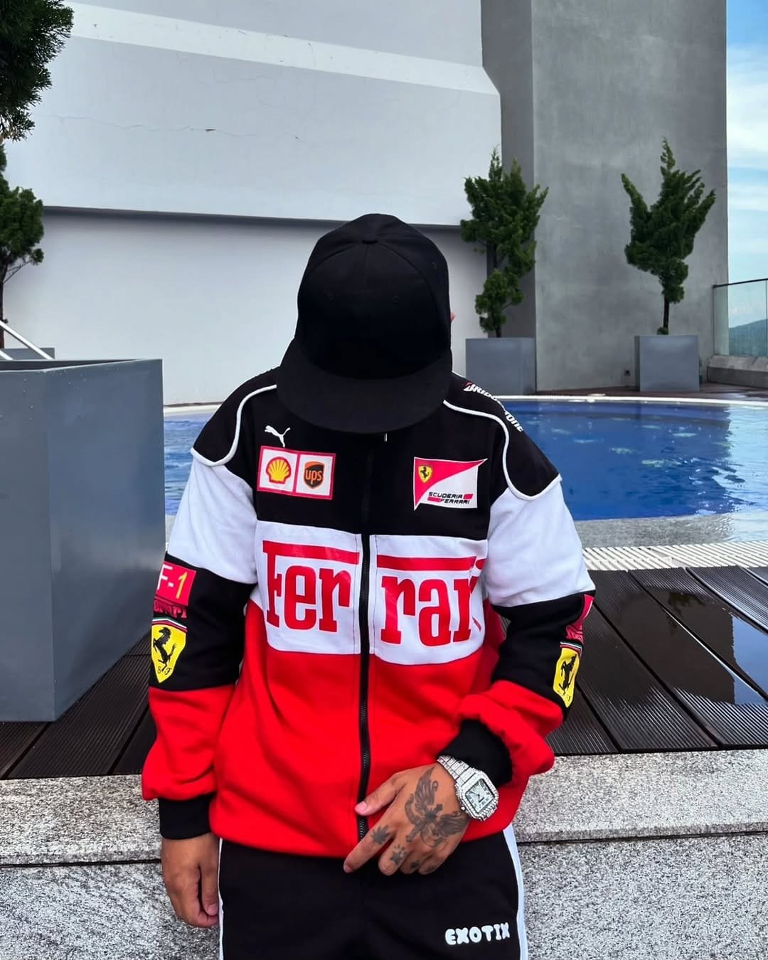 Red & White Ferrari Racing Jacket – Exotix