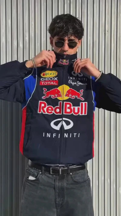 Red Bull Racing Jacket – NAVY BLUE | Ultra-Limited | HeatDrop® F1 Edition
