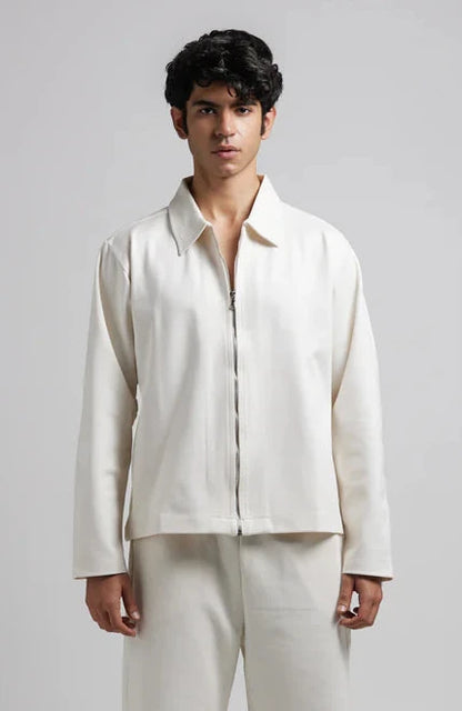 Classic Black Collar Leather Jacket – Heat Drop