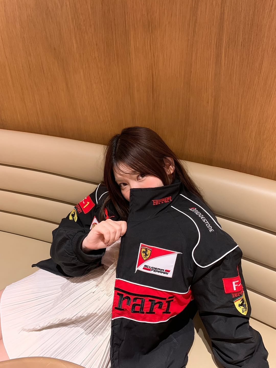 Embroidered Black Ferrari F1 Jacket – Premium Streetwear by Exotix