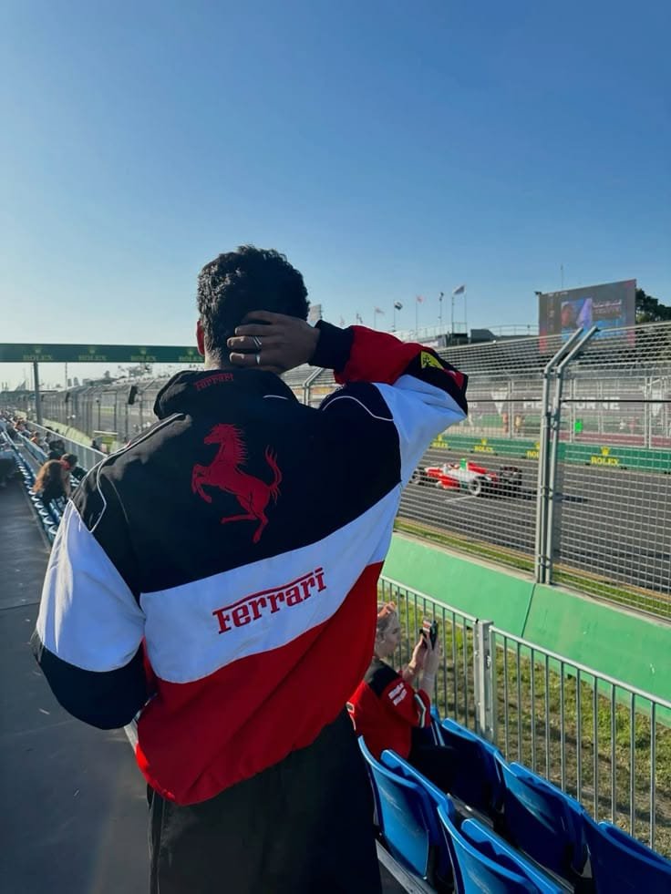Red & White Ferrari Racing Jacket – Exotix