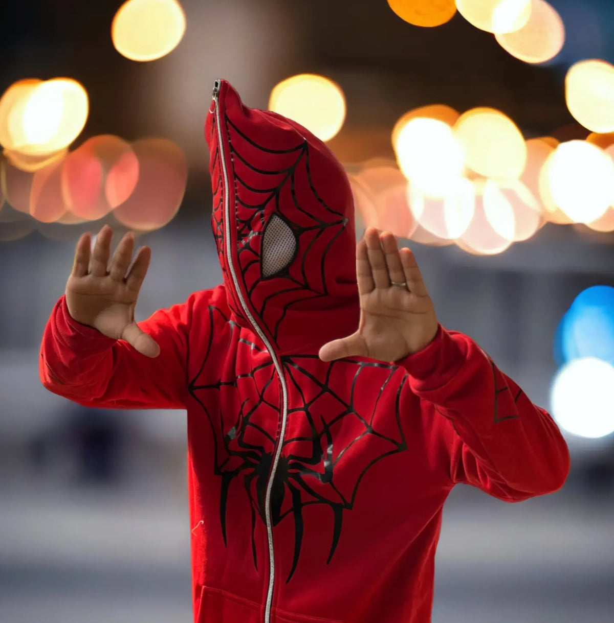 Exotix Red Spider Man Full Zip Hoodie