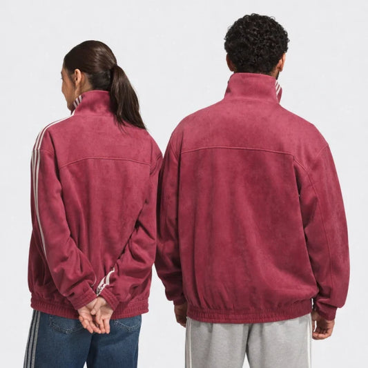 Maroon CNY Jacket – Mandarin Style Oversized Streetwear | Exotix