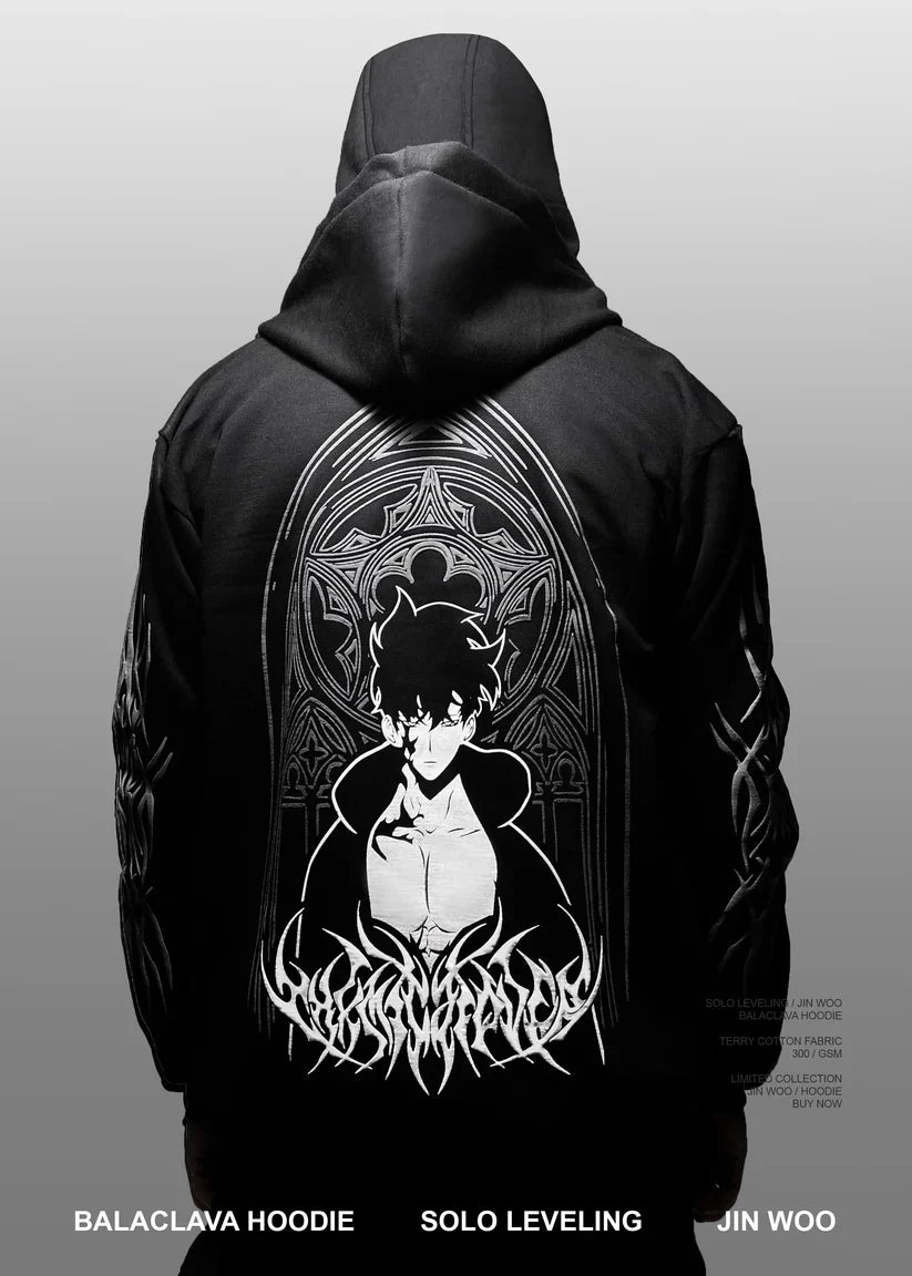 Solo Leveling Balaclava Hoodie - Sung Jin Woo Edition
