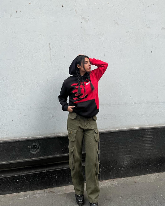 Exotix Womens Fire Hoodie Feel the Burn Flaunt the Fire