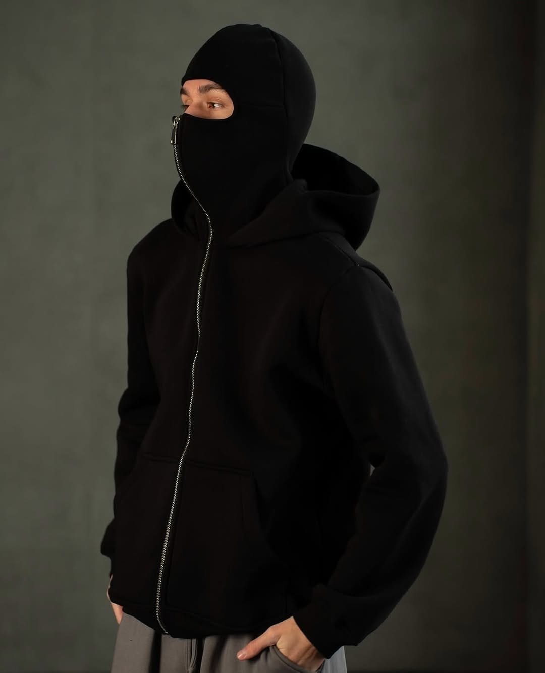 Ninja Balaclava Hoodie with Built-In Face Mask – Exotix