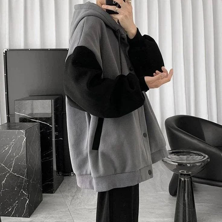 Grey Jacket With black sleeve