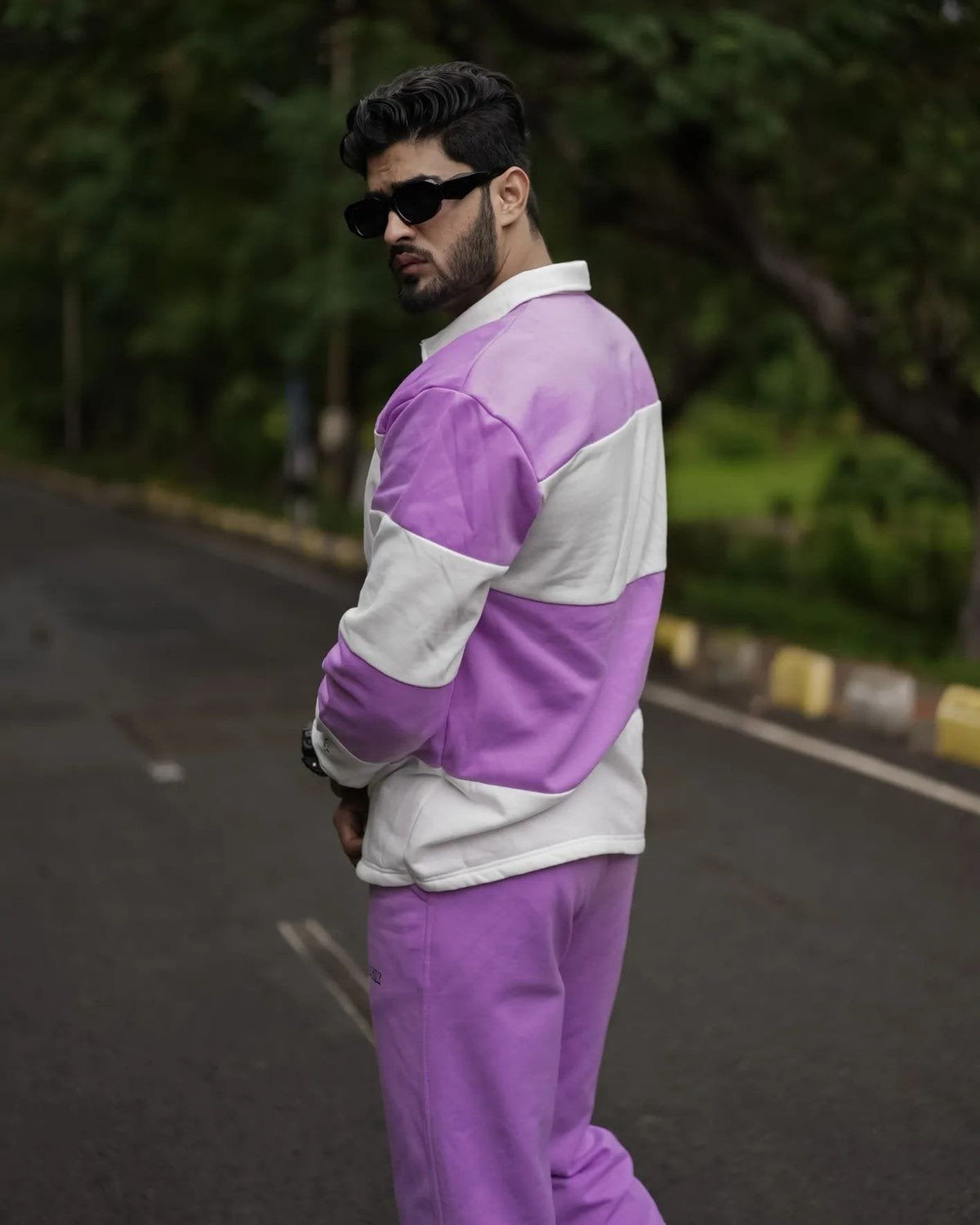 Rubgy oversized sweatshirt suit