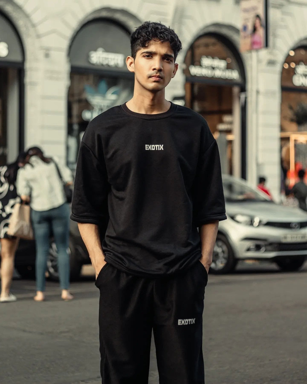 Exotix Black Co ord Set For Mens