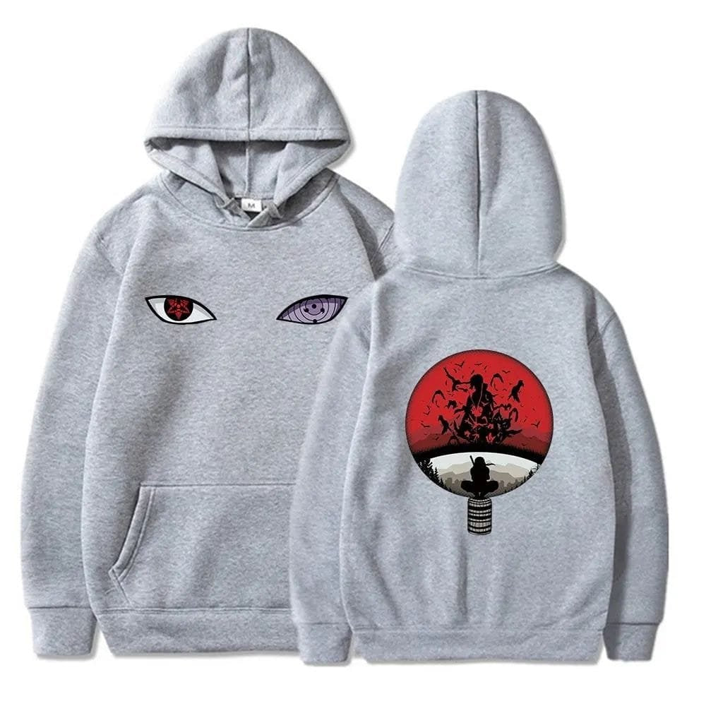 Aesthetic Madara Uchiha Printed Oversize Anime Hoodie