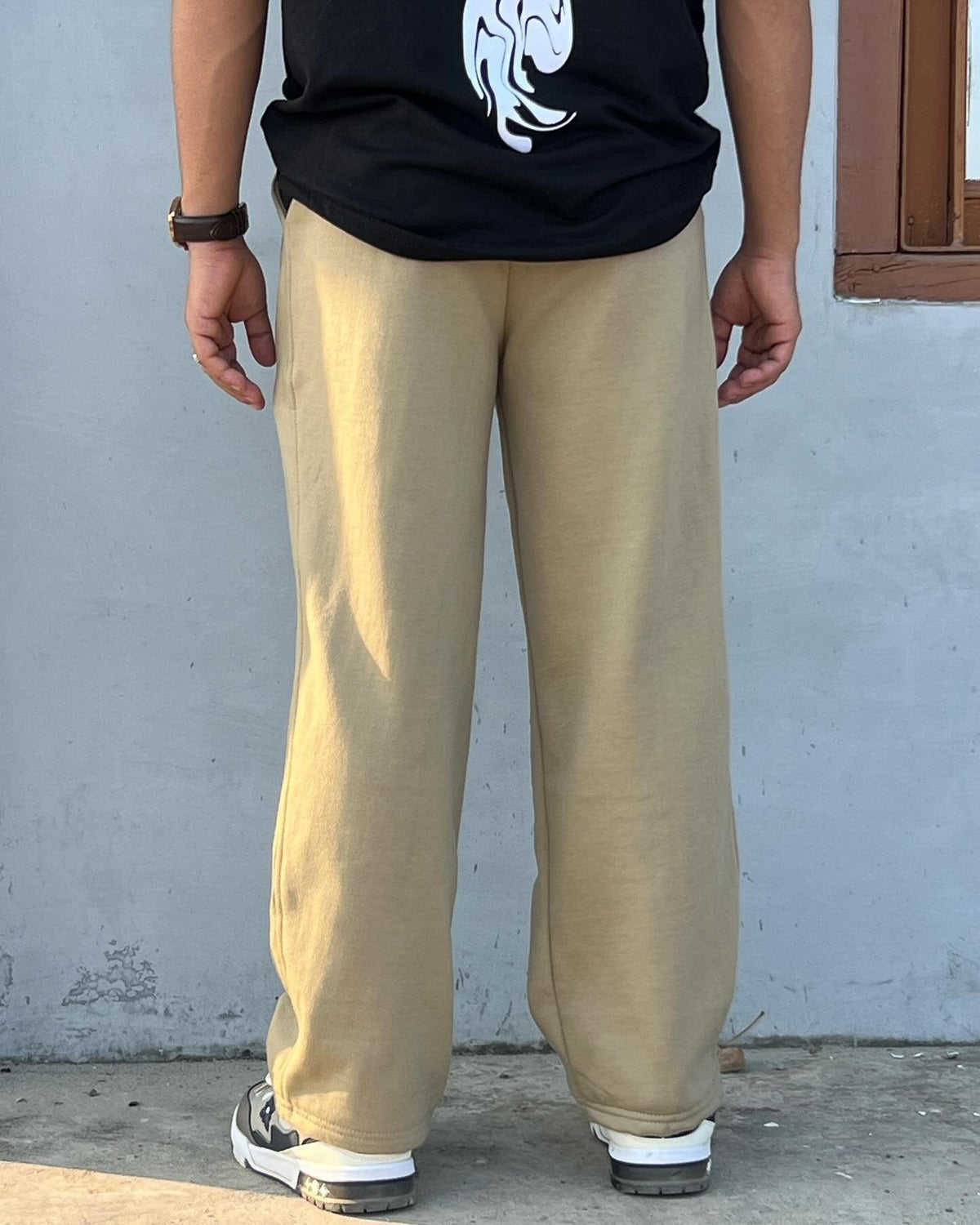 Y2K Khaki Low Rise Baggy Pants Vintage Grunge For Men's