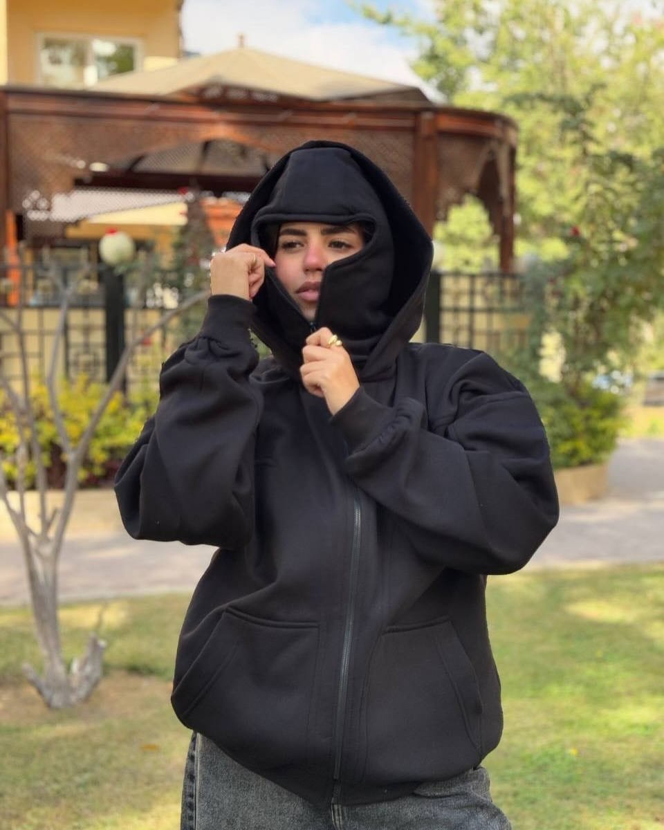 Ninja Balaclava Hoodie with Built-In Face Mask – Exotix