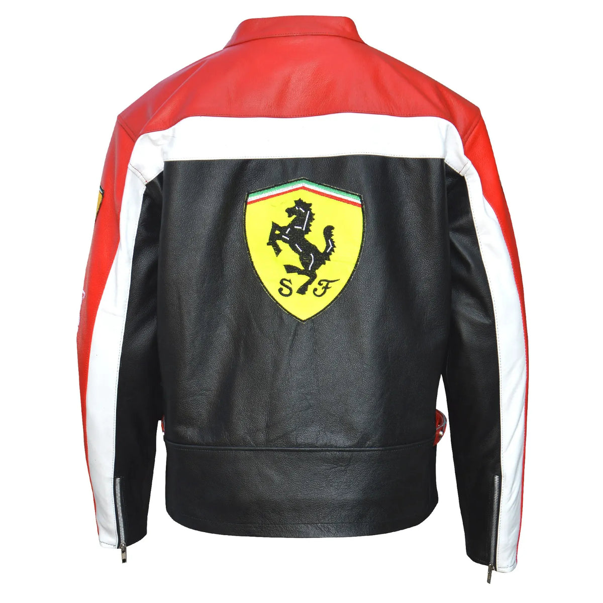 Formula 1 Ferrari Leather Jacket - Premium Oversized Edition