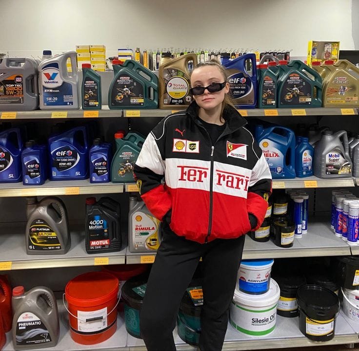 Tri-Colour Ferrari F1 Vintage Racer Jacket | Classic Racing Style